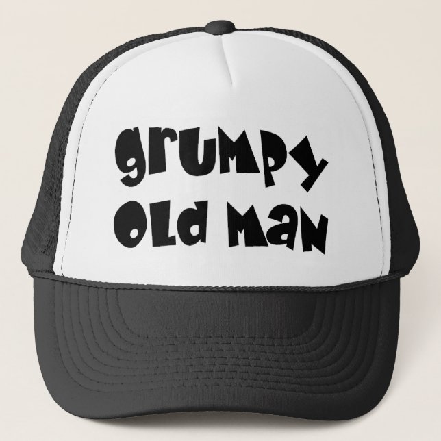 old man grumpy trucker hat (Front)