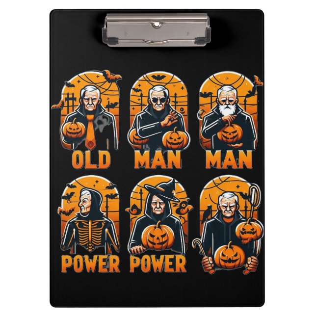 Old man Halloween  Clipboard (Front)