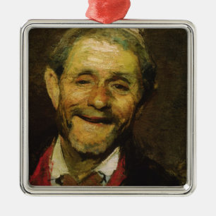 Old Man Laughing, 1881 Metal Ornament