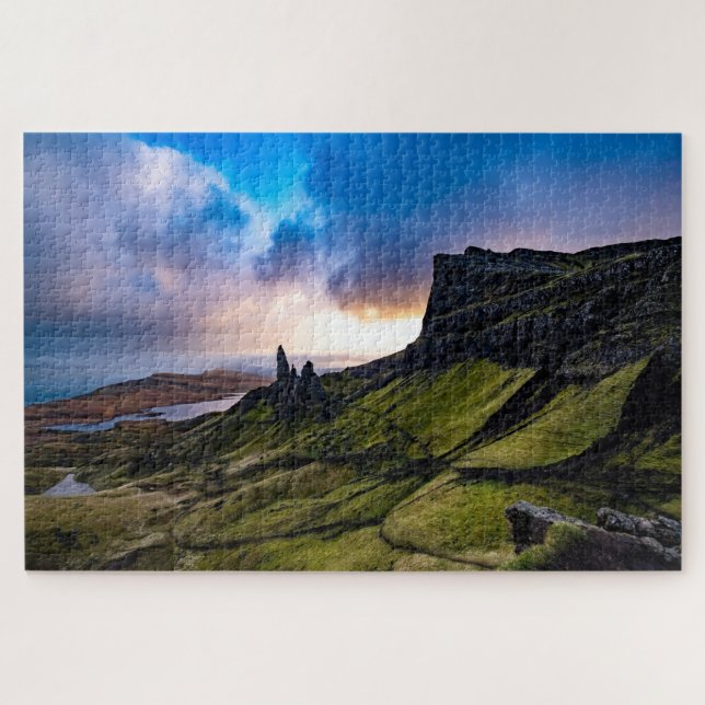 Old Man of Storr Isle of Sky Scotland Travel Photo Jigsaw Puzzle (Horizontal)