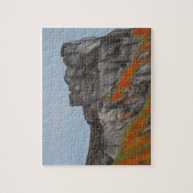 Old Man of the Mountain in Fall Jigsaw Puzzle (Vertical)