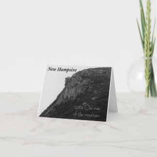 Old man of the mountain New Hampshire Card