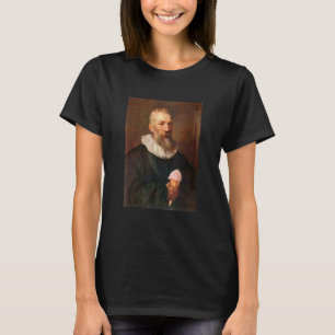 Old Man Oil Portrait Ice Cream Artist Trend T-Shirt