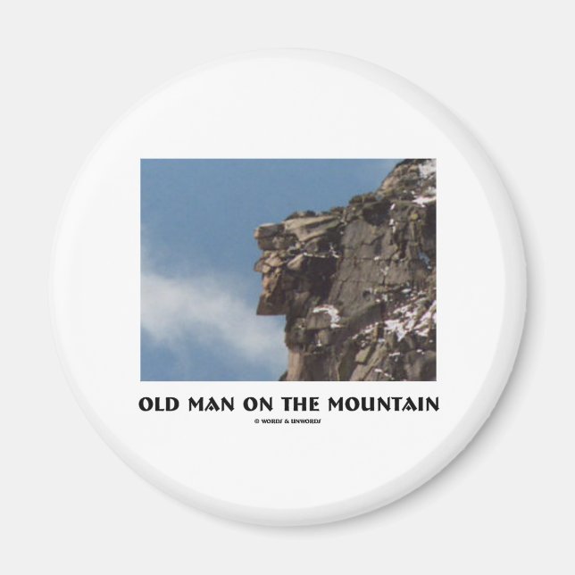 Old Man On The Mountain (Optical Illusion) Magnet (Front)