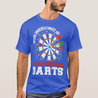 Old Man Plays Dart T-Shirt