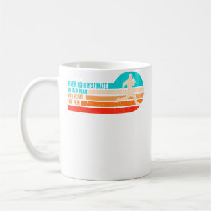 Old Man Running Humour Fitness Lover Funny Senior Coffee Mug