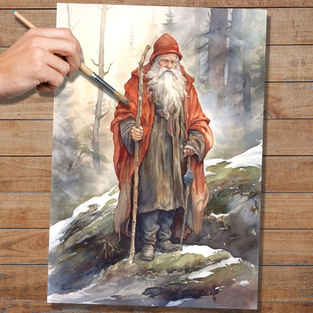 Old Man Santa 6 Decoupage Paper (Creator Uploaded)