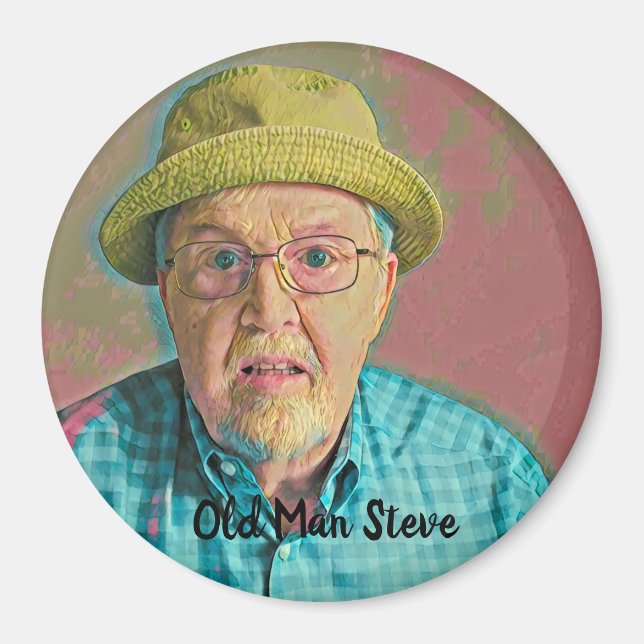 Old Man Steve fan magnet (Front)