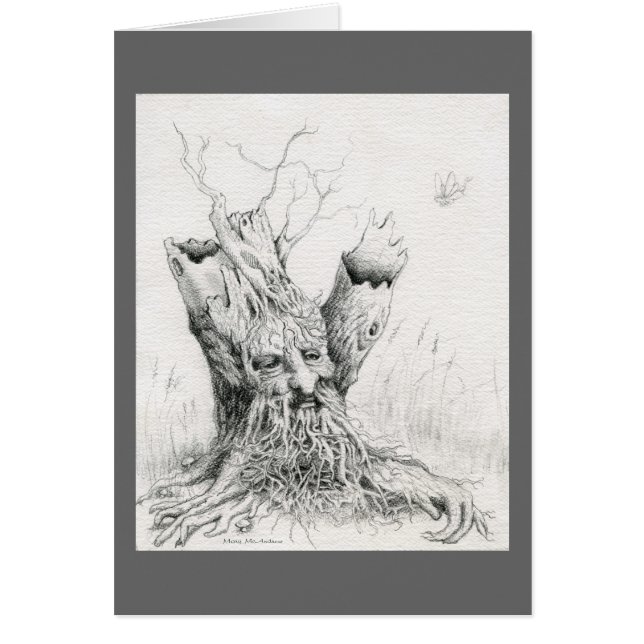 "Old Man Tree Spirit" graphite (Front)