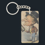 Old Man was Brought Round Ephemera Keychain<br><div class="desc">Old Man was Brought Round Ephemera - If you love anything and everything that is vintage this is for you! Travel back to yesteryear and get lost in the beautiful colour and detail of this vintage image. Gorgeous artwork of days long ago. Enjoy! Full sized image reads "How the Old...</div>