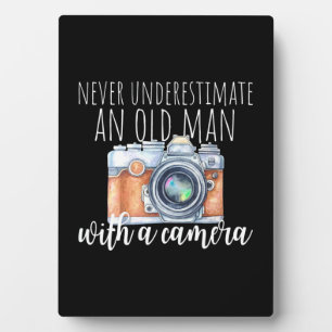Old Man With A Camera Plaque
