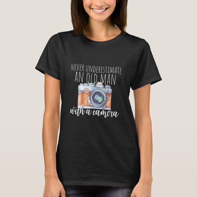 Old Man With A Camera T-Shirt (Front)