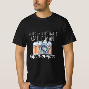 Old Man With A Camera T-Shirt