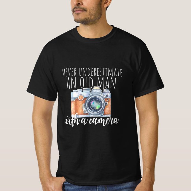 Old Man With A Camera T-Shirt (Front)