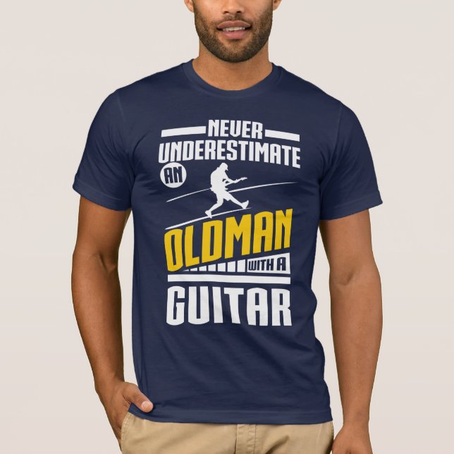 Old Man With a Guitar T-Shirt (Front)