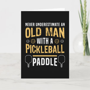 Old Man with a Pickleball Paddle Gift Card