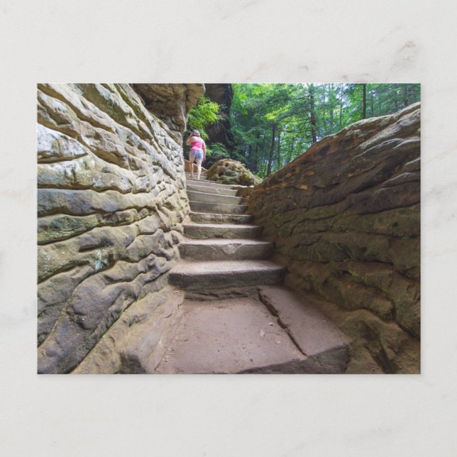 Old Man's Cave, Hocking Hills State Park, Ohio Postcard (Front)