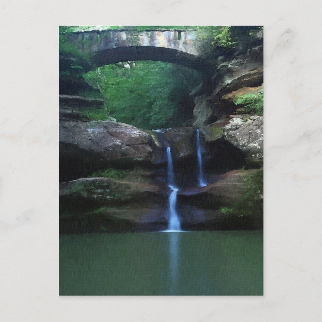 Old Man's Cave Postcard (Front)