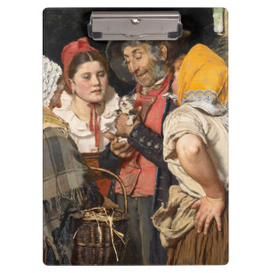 Old Man's Treasure (The Cat) (by Karl Gussow) Clipboard