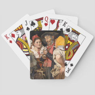 Old Man's Treasure (The Cat) (by Karl Gussow) Playing Cards
