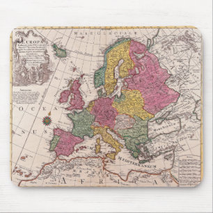 Old map Europe Mouse Pad