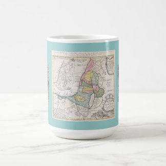 Old Map of Israel and Synagogue Mosaic Mug