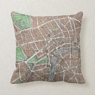 Old Map of London Cushion