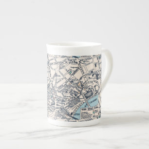 Old Map of London's West End Bone China Mug