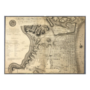 Old Map of Philadelphia Pennsylvania from 1796 Photo Print