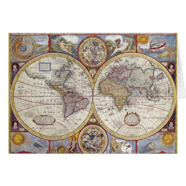 Old Map of the World (Front Horizontal)