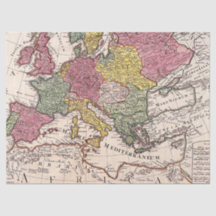 Old Map Series 1 Design 12 Tissue Paper