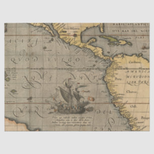 Old Map Series 1 Design 14 Tissue Paper