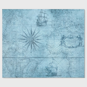 Old Map. Wrapping Paper