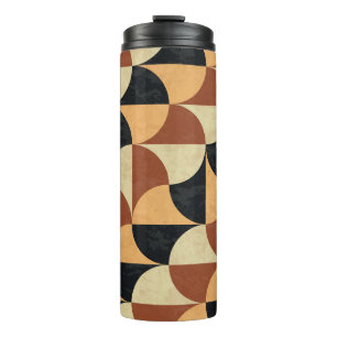 Old marble floor, geometric seamless texture. thermal tumbler