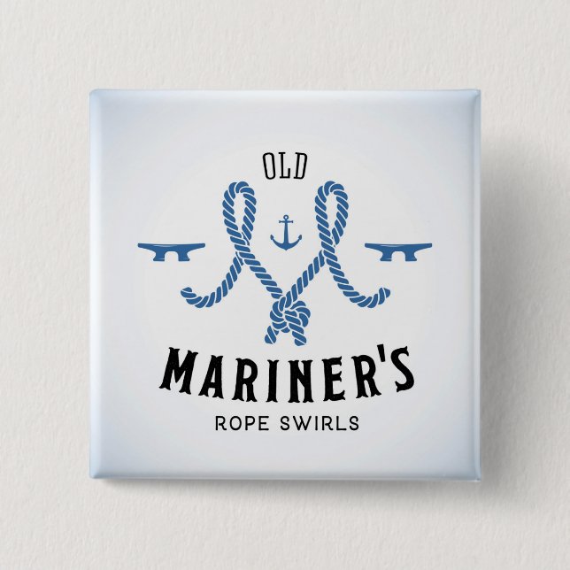 Old Mariner Poster 15 Cm Square Badge (Front)