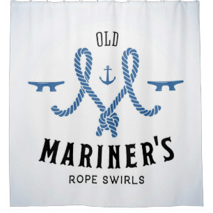 Old Mariner Poster Shower Curtain