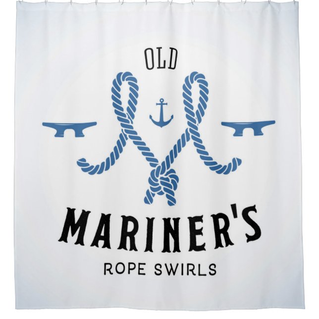Old Mariner Poster Shower Curtain (Front)