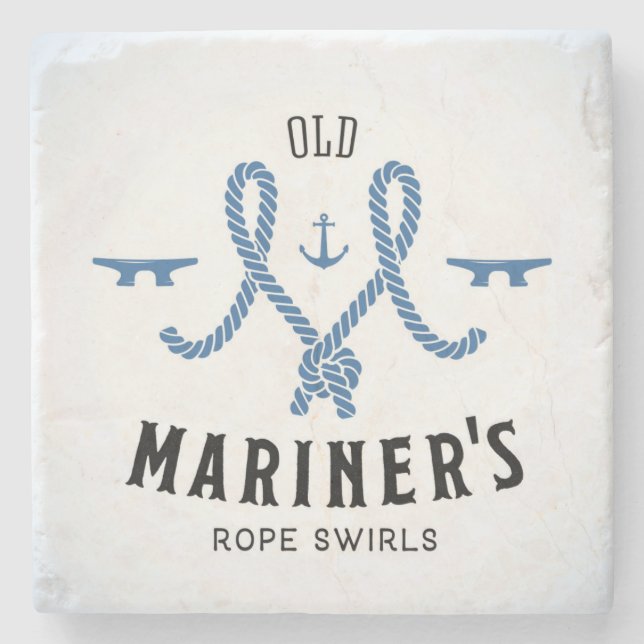 Old Mariner Poster Stone Coaster (Front)