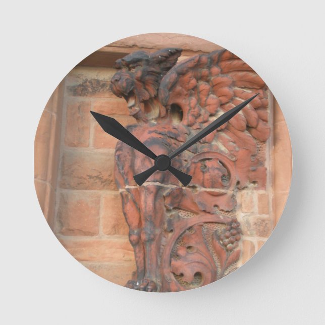 Old Market Cat Round Clock (Front)