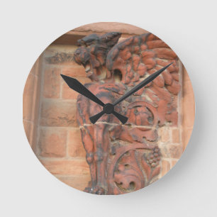 Old Market Cat Round Clock