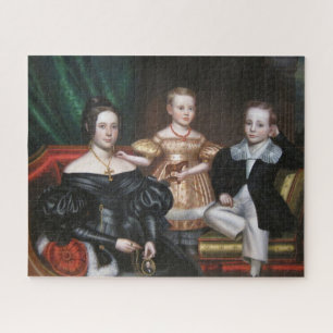 Old Masters Painting Woman and Two Children Jigsaw Puzzle