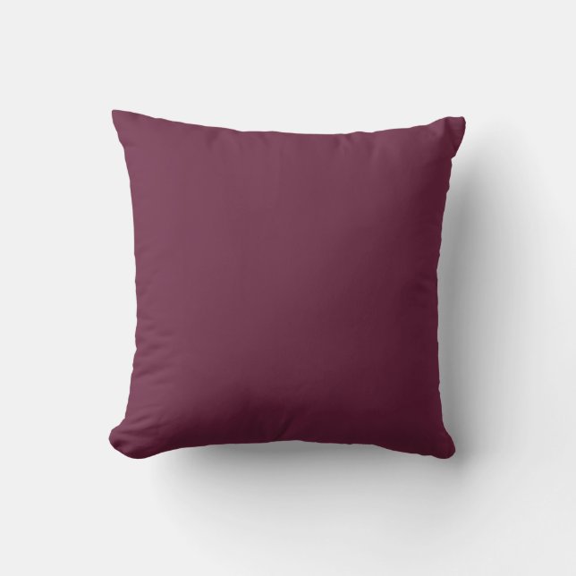 Old Mauve Solid Plain Colour Cushion (Front)