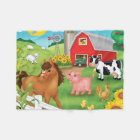 Old McDonald's Farm Flannel Blanket