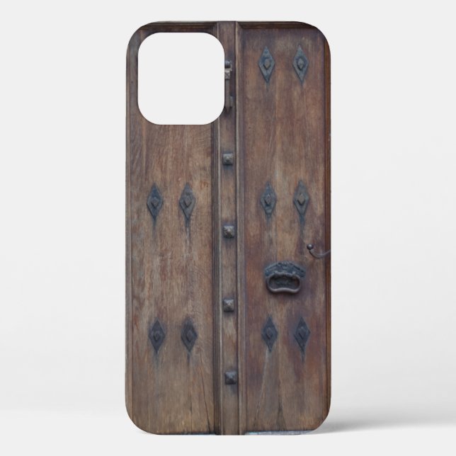 Old Mediaeval Spanish Wooden Door Case-Mate iPhone Case (Back)