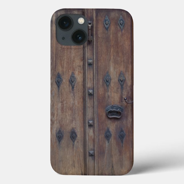 Old Mediaeval Spanish Wooden Door Case-Mate iPhone Case (Back)