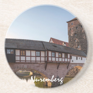 Old medieval bridge in Nuremberg, Germany Coaster