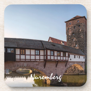 Old medieval bridge in Nuremberg, Germany Coaster