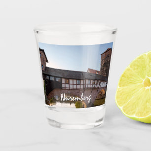 Old medieval bridge in Nuremberg, Germany Shot Glass