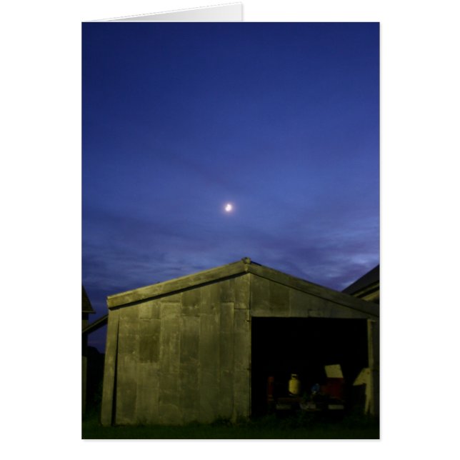 Old metal building moon (Front)