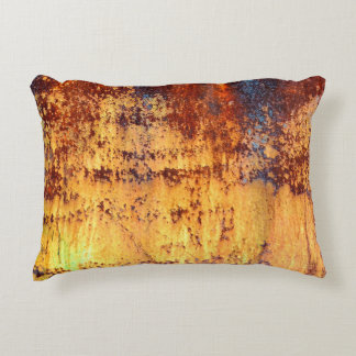 Old metal iron rust background and texture,  metal decorative cushion
